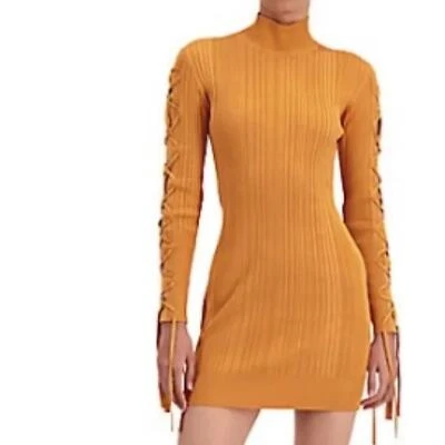 Mini vestido Herve Leger de encaje acanalado abigarrado (D1) Foto 1 de 4