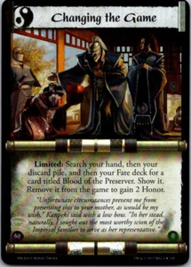 Legend of the Five Rings L5R CCG AM Aftermath Changing the Game FOIL - Imagen 1 de 1