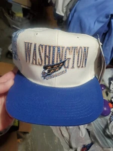 Cappello snapback vintage sportivo specialità NHL Washington Capitols punto laser nuovo con etichette - Foto 1 di 24