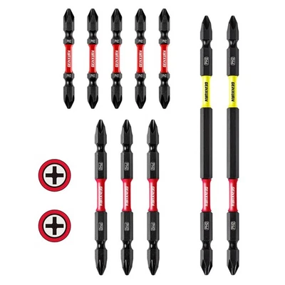 YABUBESTSHOP Doppelseitiger PH2 Impact Bit Set aus S2-Stahl für hohe Drehmoment-Anwendungen