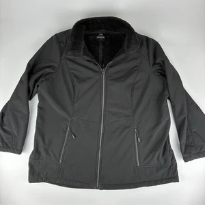 Chaqueta ZeroXposur Softshell Supreme forrada de felpa negra 1X - Imagen 1 de 9