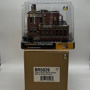 NEU Woodland HO Struktur gebaut und fertig Clyde & Dale's Barrel Factory BR5026 - Bild 1 von 7