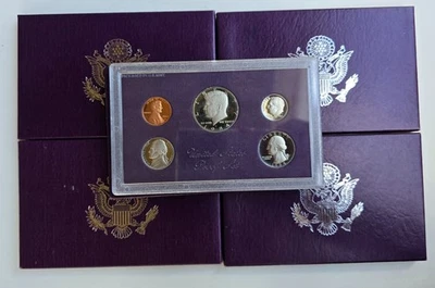 1985 1992 S United States Mint Proof Set - 5 Coins w/ Box lot of 5 - Image 1 of 4
