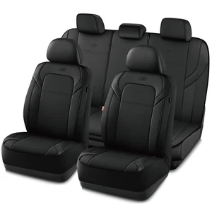 Skechers Premium Leather Car Seat Cover Front & Rear Full Set Durable Universal - Bild 1 von 19
