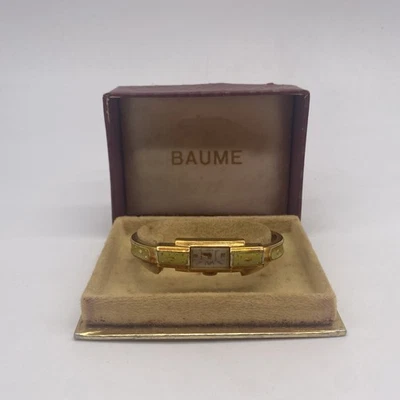 Antique Baume Ladies Watch With Original Box Gold Filled 20 Microns Not Running - Image 1 of 4