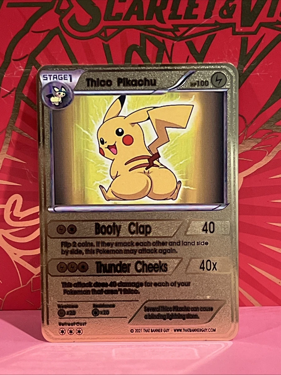 Pikachu Pokémon TCG Metal Individual Collectible Card Game Cards