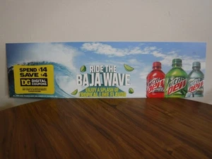 5.5x20" original Mountain Dew/Mt. Dew cardboard soda sign pop/soda/cola - Picture 1 of 2