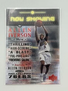 Allen Iverson 1999-00 cubierta superior AHORA MOSTRANDO inserto #NS20 Philadelphia 76ers - Imagen 1 de 3