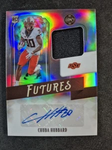 2021 Panini Legacy Chuba Hubbard Futures Rookie Patch Auto /399 Card Panthers RC - Picture 1 of 2