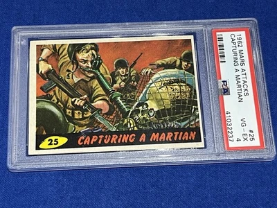 1962 Topps Mars Attacks Capturing A Martian PSA 4 Graded Non Sports Card - Image 1 of 4