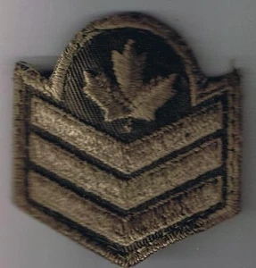 Canadian Military Forces Patch Army Combat Sergeant 2 1/2" x 2" - Bild 1 von 2