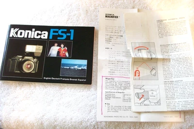 柯尼卡 FS-1 单反 35 毫米相机手册 1980 年/很好 — 第 1/3 张图片