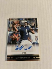 Zach Wilson  2021 Leaf Ultimate Draft Autograph Rookie 6/99 BYU Cougars NY Jets 