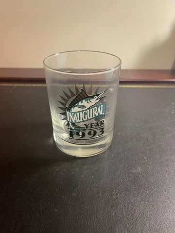 1993 Inaugural Year Florida Marlin Small Drinking Glass Cover
