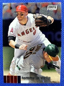 2020 #90 Tommy La Stella Topps Stadium Club Chrome Baseball Los Angeles Angels - Foto 1 di 2