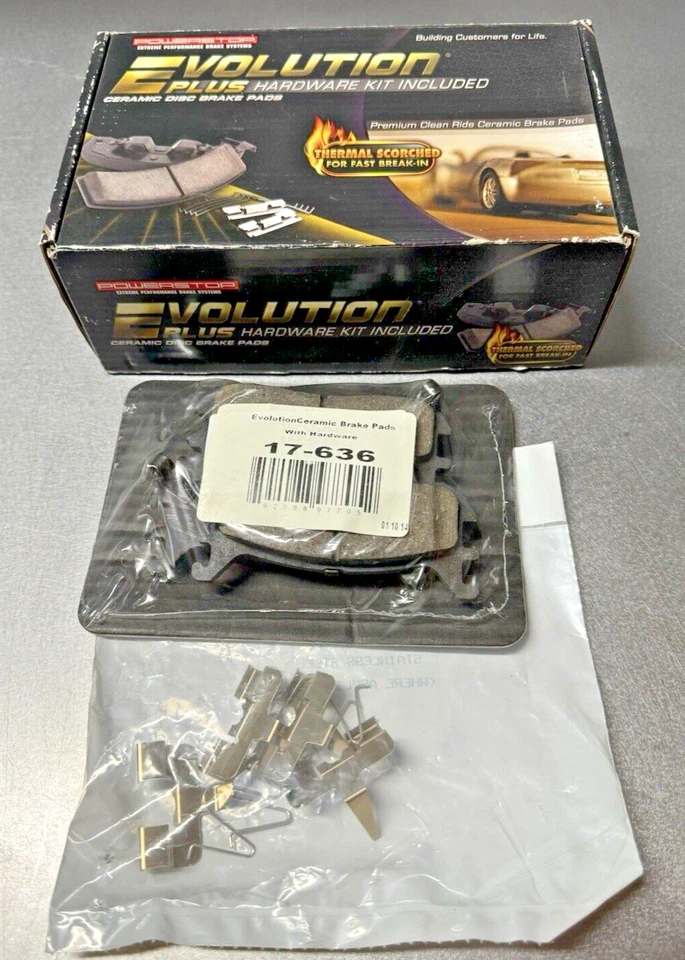 🔥 Pastillas de freno traseras de cerámica PowerStop 17-636 para FORD ESCORT►MAZDA MIATA►PROTEGE Foto 1 de 4