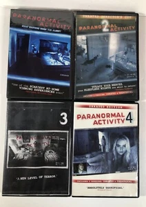 Paranormal Activity 1, 2, 3 & 4 DVD Bundle Lot Horror Movies - Picture 1 of 9