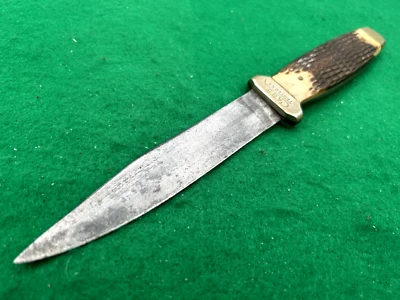 💯 1920's-40 "SUPER RARE" CASES TESTED XX ORG SHEATH BONE STAG Hunting Knife - Image 1 of 4