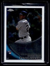 2010 Topps Chrome Autograph Tyler Colvin RC Auto Chicago Cubs #181