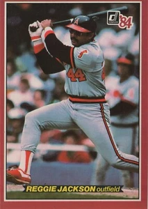 1984 -BASEBALL CARD -REGGIE JACKSON- 3 1/2" X 5 " - Picture 1 of 2