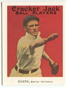 Dover reprint - 1914 Cracker Jack #18 Johnny Evers Boston Braves - Picture 1 of 2