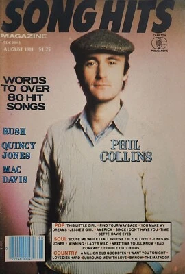 Song Hits Magazine Words To Over 80 Hit Songs Rush August 1981 d9 - Image 1 of 4