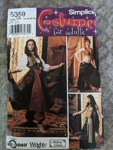 Simplicity Pattern 5359 Damen BAUCHTÄNZER Kostüm Andrea Schewe US-Größe 14-20 - Bild 1 von 2