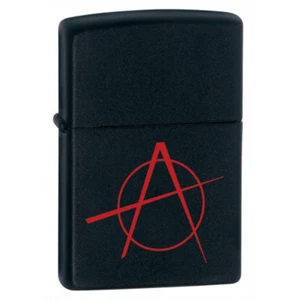 Feuerzeug ZIPPO Benzin Neu - Anarchie Rot (Original, Sturm, Sammlung) - Bild 1 von 1