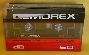 Vintage Memorex dB 60 Cassette 90m Normal Position 1 Cassette Tape New Old Stock - Picture 1 of 2