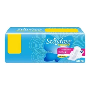 Stayfree Secure XL (Pack of 40) Ultra Thin Dry Cover Sanitary Pads - Picture 1 of 6