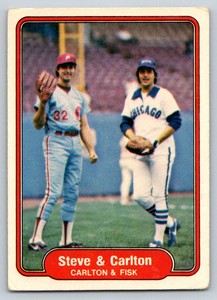 1982 Fleer #632 Steve Carlton / Carlton Fisk VG-EX