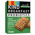 KIND Breakfast Probiotic Bars Apple Cinnamon 1.76 Ounce Pack of 32