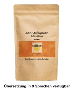 500g Sonnenblumen Lecithin | Pulver | vegan | gentechnikfrei | Deutsche Qualität - Bild 1 von 3