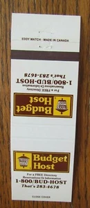 ST. IGNACE, MICHIGAN MATCHBOOK COVER: BUDGET HOST MOTEL EMPTY MATCHCOVER -D - Picture 1 of 2