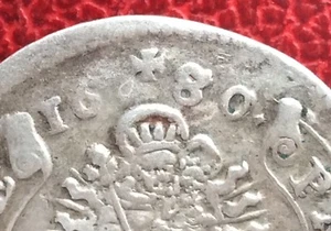 Hongrie - Autriche - rare 15 Krajczar 1680/79 - date non cataloguée - Imagen 1 de 3