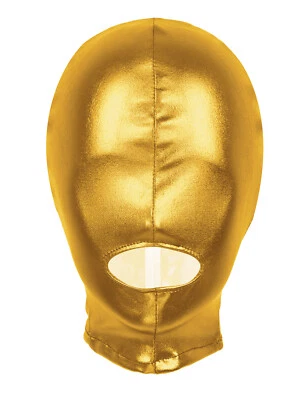 Latex Face Mask Open Eyes Mouth for Men Women Cosplay Costumes Hood Headgear - Image 1 of 2