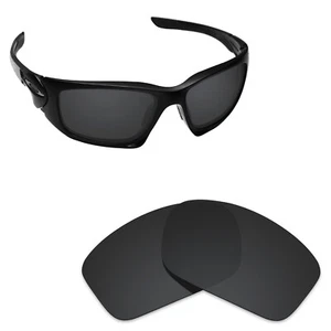 Hawkry Polarized Replacement Lenses for-Oakley Scalpel Sunglass Stealth Black - Picture 1 of 3