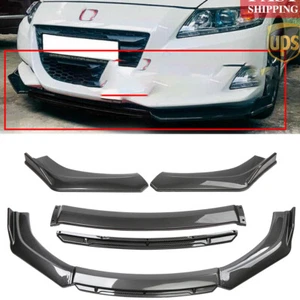 FOR HONDA CR-Z Front Bumper Lip Splitter Chin Spoiler Carbon Fiber - Picture 1 of 12
