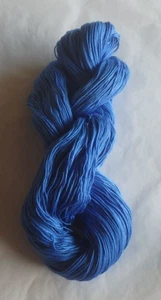 Baumwollgarn 8/4 * 100g Strang * 340m * Blau * Häkeln * Makramee * - Bild 1 von 5