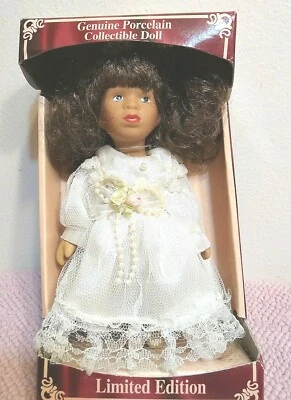 Nueva muñeca coleccionable de porcelana bisque genuina de 6" edición limitada pintada a mano  Foto 1 de 4