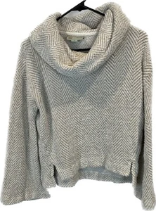 ANTHROPOLOGIE SATURDAY SUNDAY SPACE DYE hellbrauner Pullover Pulli mit Wasserfallausschnitt Gr. XS - Bild 1 von 5