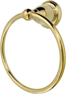 Kingston Brass BA1754PB Heritage Towel-Ring, 7-3/4" Length, Polished  - Image 1 of 2