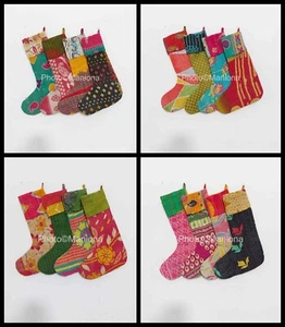 Wholesale Vintage Kantha Stocking ,Cotton Stoking,Christmas assorated stocking, - Picture 1 of 16