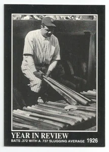 1992 Megacards Babe Ruth Collection Card 18 New York Yankees 1926 Year in Review - Picture 1 of 2