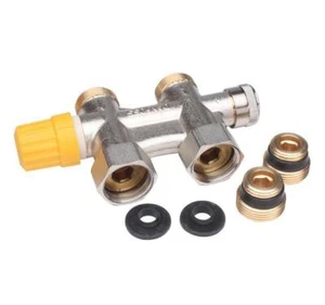 Danfoss Anschlussarmatur VHS-UN Heizkörper R 1/2, Durchgang, vernickelt - Bild 1 von 1