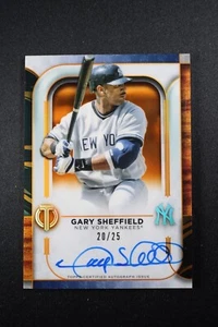 2022 Topps Tribute Baseball Autographs Orange Gary Sheffield Auto Card #/25 G - Picture 1 of 3