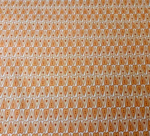 Basically Hugs BTY Helen Stubbings P&B Textiles Orange Hearts on White - Picture 1 of 3