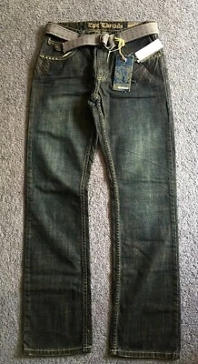 NUEVO Jeans de mezclilla Epic Threads corte recto lavado oscuro talla 18 Foto 1 de 4