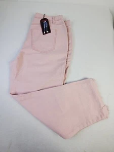 No Boundaries Womens Pink Jeans Super High Rise Slim Straight NWT - Picture 1 of 14