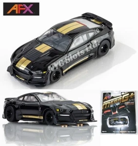 AFX New '22 Ford Mustang Shelby GT500H Black/Gold HO Slot Car Mega G+ 22082 - Picture 1 of 14